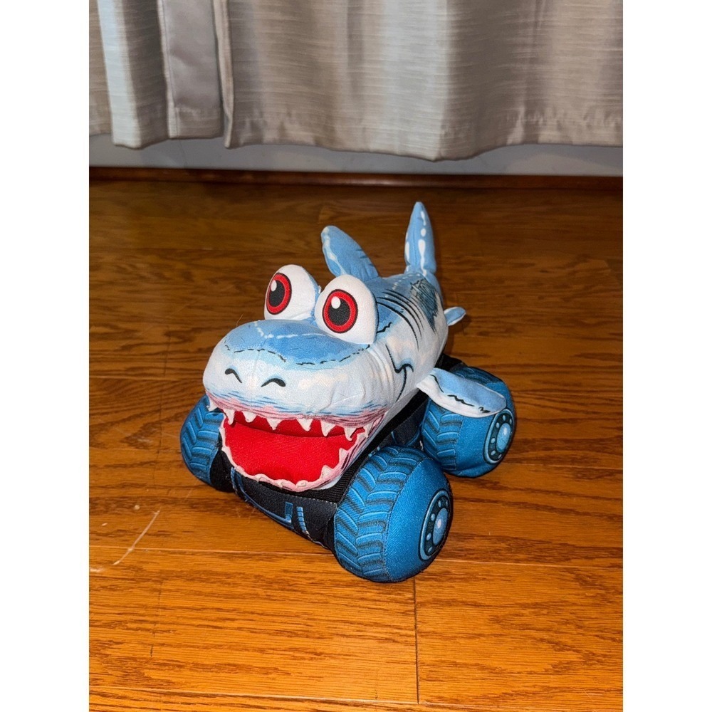 Monster Jam Truckin Pals Megalodon Shark Plush Stuffed Souvenir Truck Feld EUC